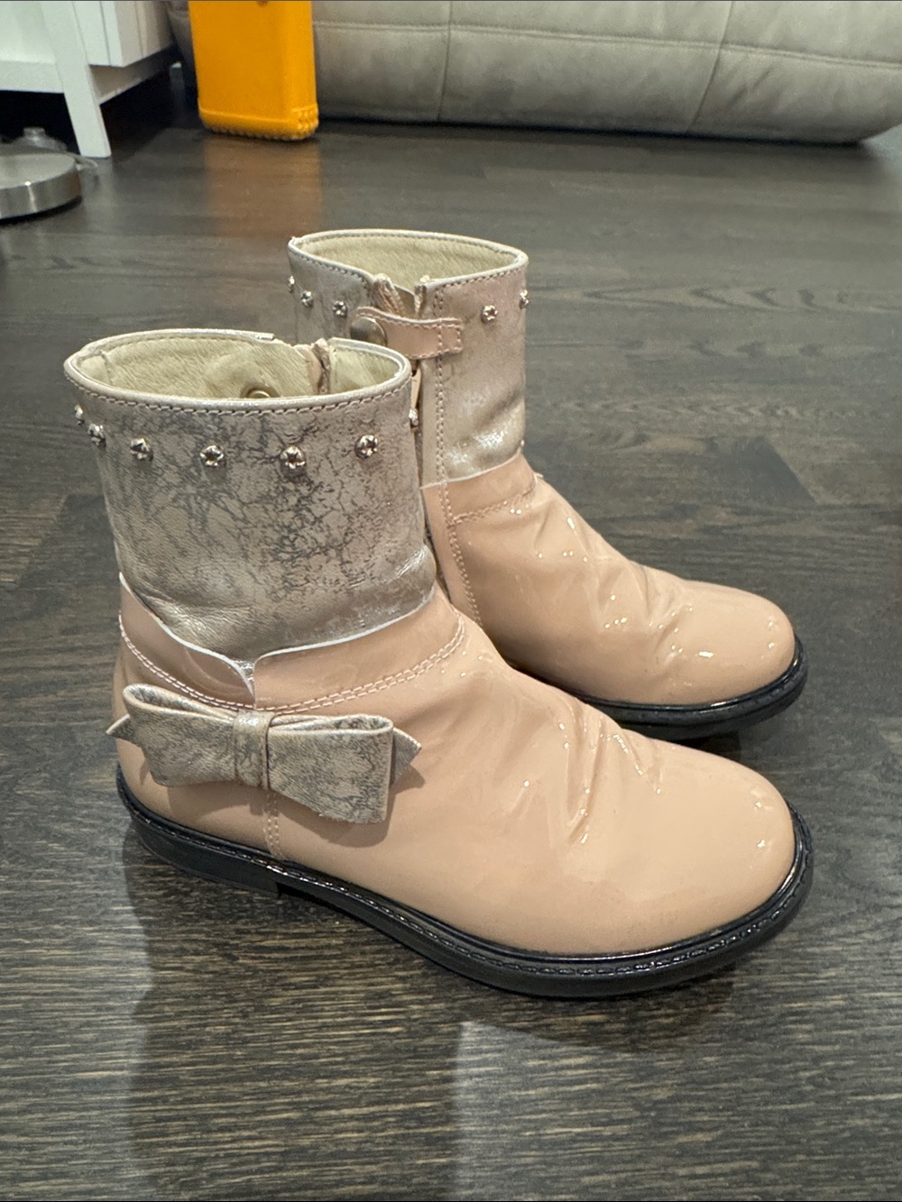 Kids custom Italian booties size 30